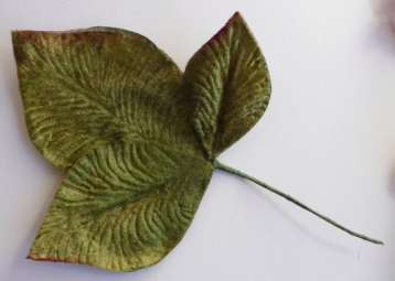 Large Hydrangea Velvet Leaves Mid Green
